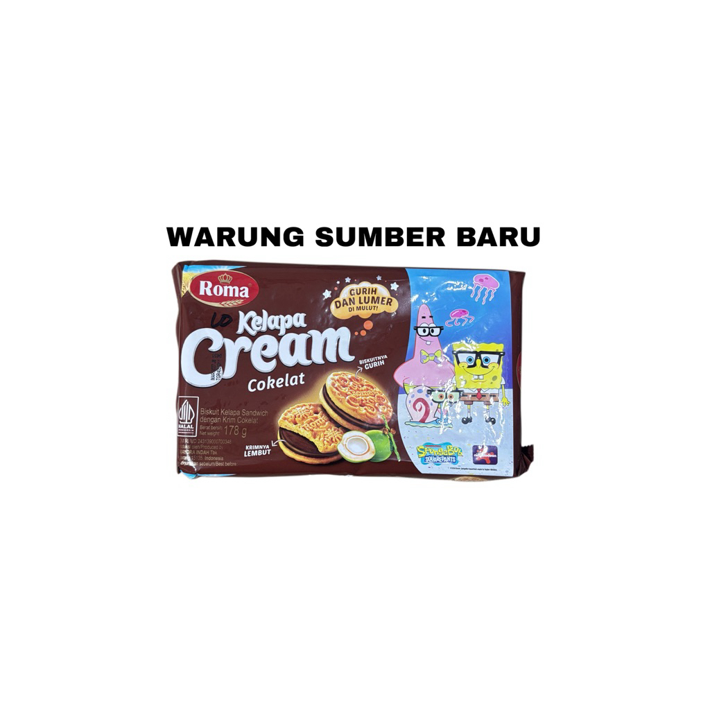 Biskuit Roma Kelapa cream Coklat 178gr
