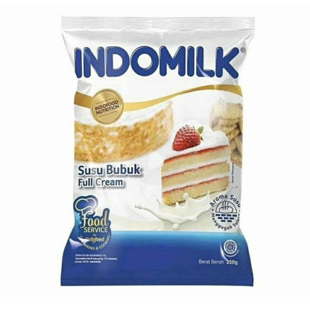 Indomilk Fullcream 400gr & 250gr susu bubuk baking cooking