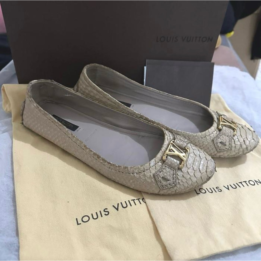 Louis Vuitton Pyhton Ballet Flats Shoes LV