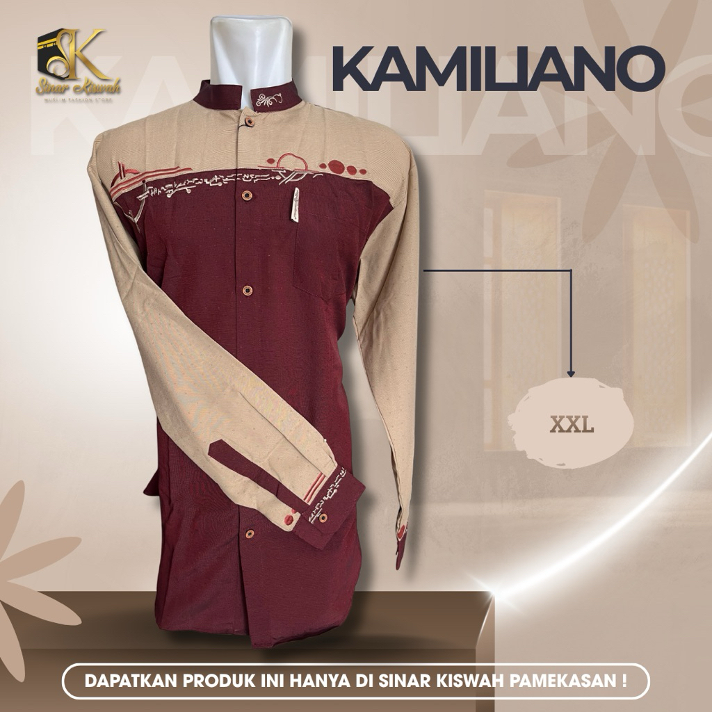 BAJU KOKO KAMILIANO LENGAN PANJANG