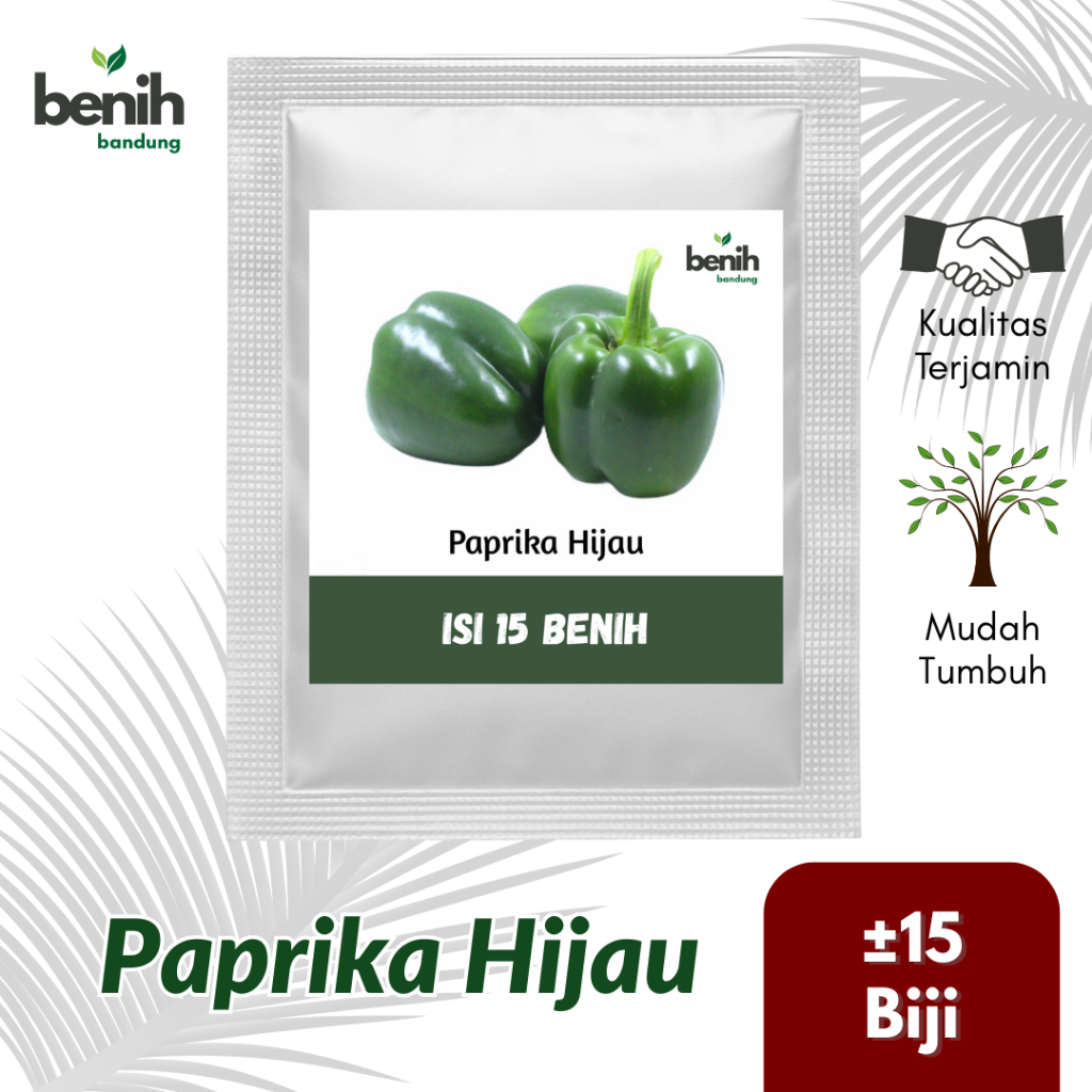 Benih Sayur Paprika Hijau Besar Bibit Unggul 15 Biji