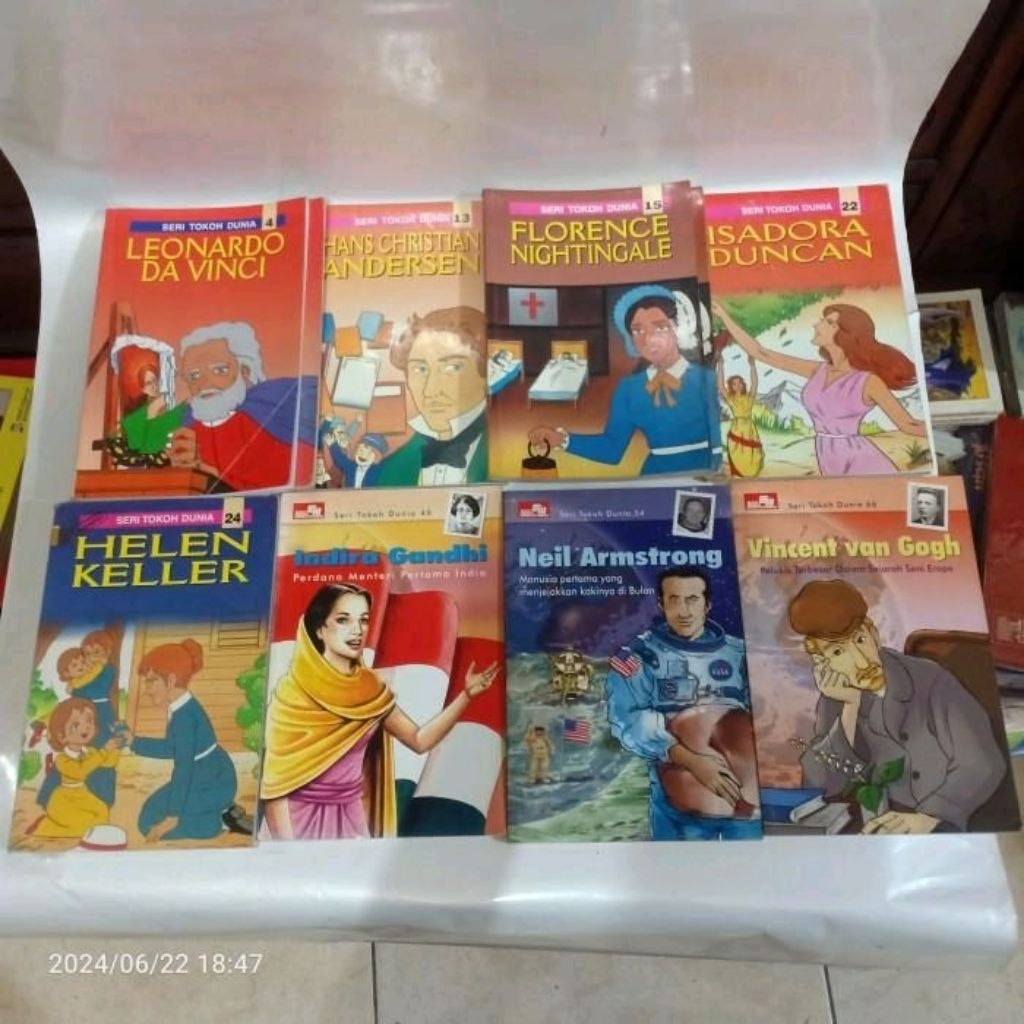 ASLI ANTIK BUKU KOMIK SERI TOKOH DUNIA CABUTAN PENERBIT ELEX MEDIA KOMPUTINDO TERLARIS UNTUK NOMOR &