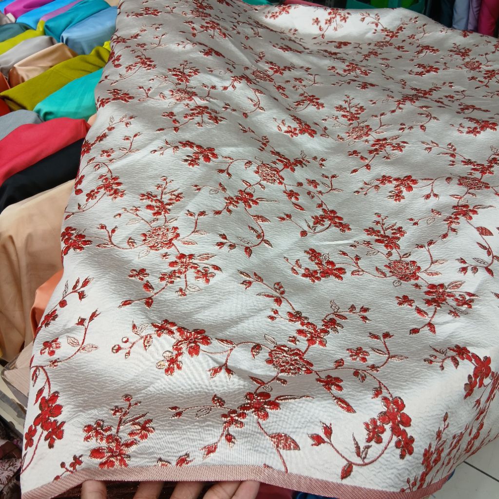 bahan kain jaguar embos premium