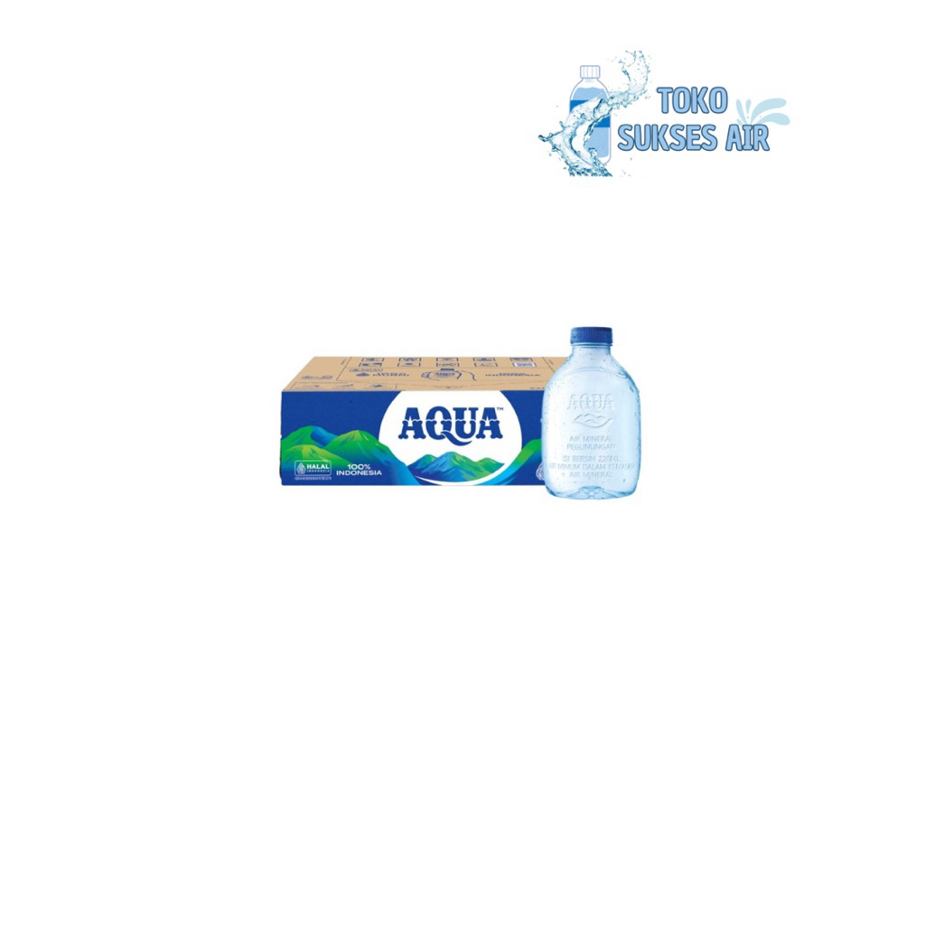 AQUA BOTOL CUBE MINI 220ML - AIR MINERAL AQUA BOTOL KECIL 1 DUS (24)