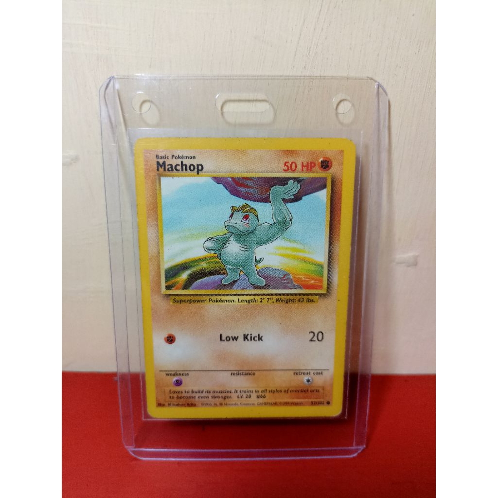 Kartu Pokemon Vintage Machop base set th 1999