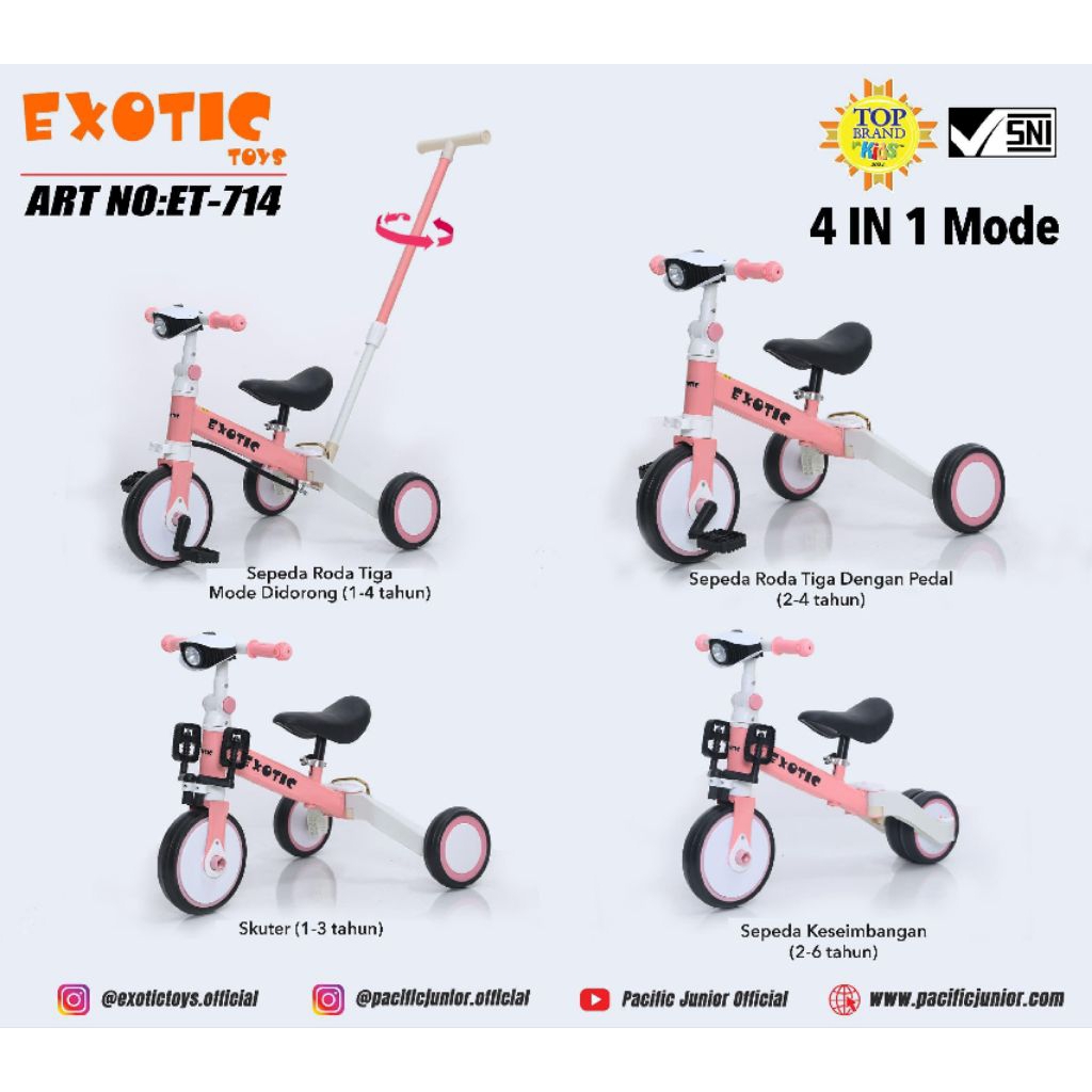 BALANCE BIKE 709.5511 dan 5512 exotic
