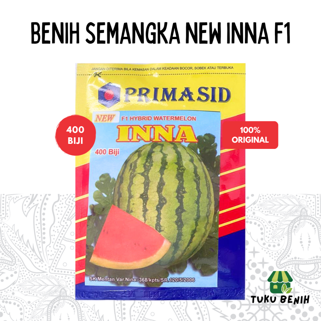 Benih Semangka New Inna F1 400 Biji - Primasid