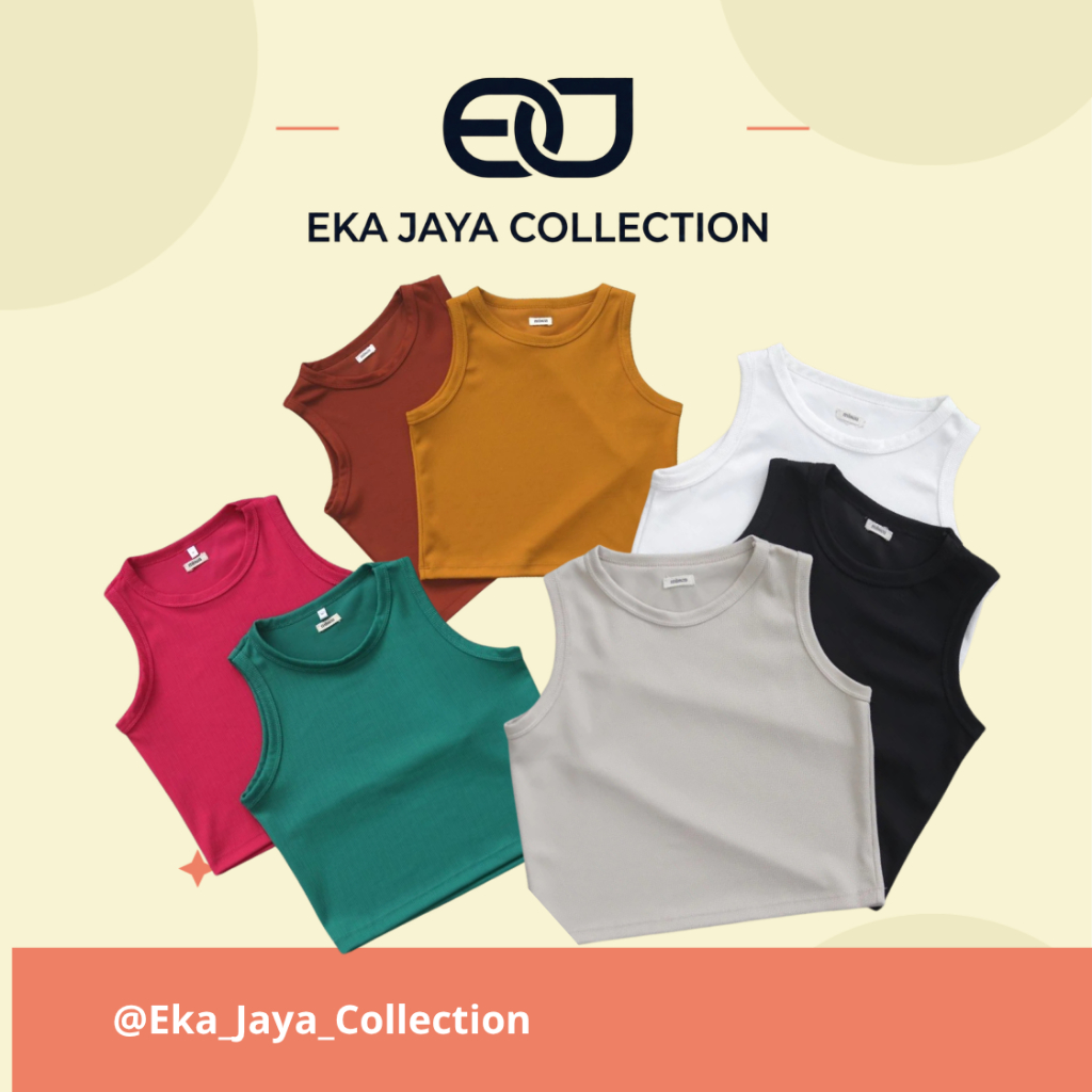 6 PCS Tanktop Korea Wanita | Singlet korea Wanita Jumbo