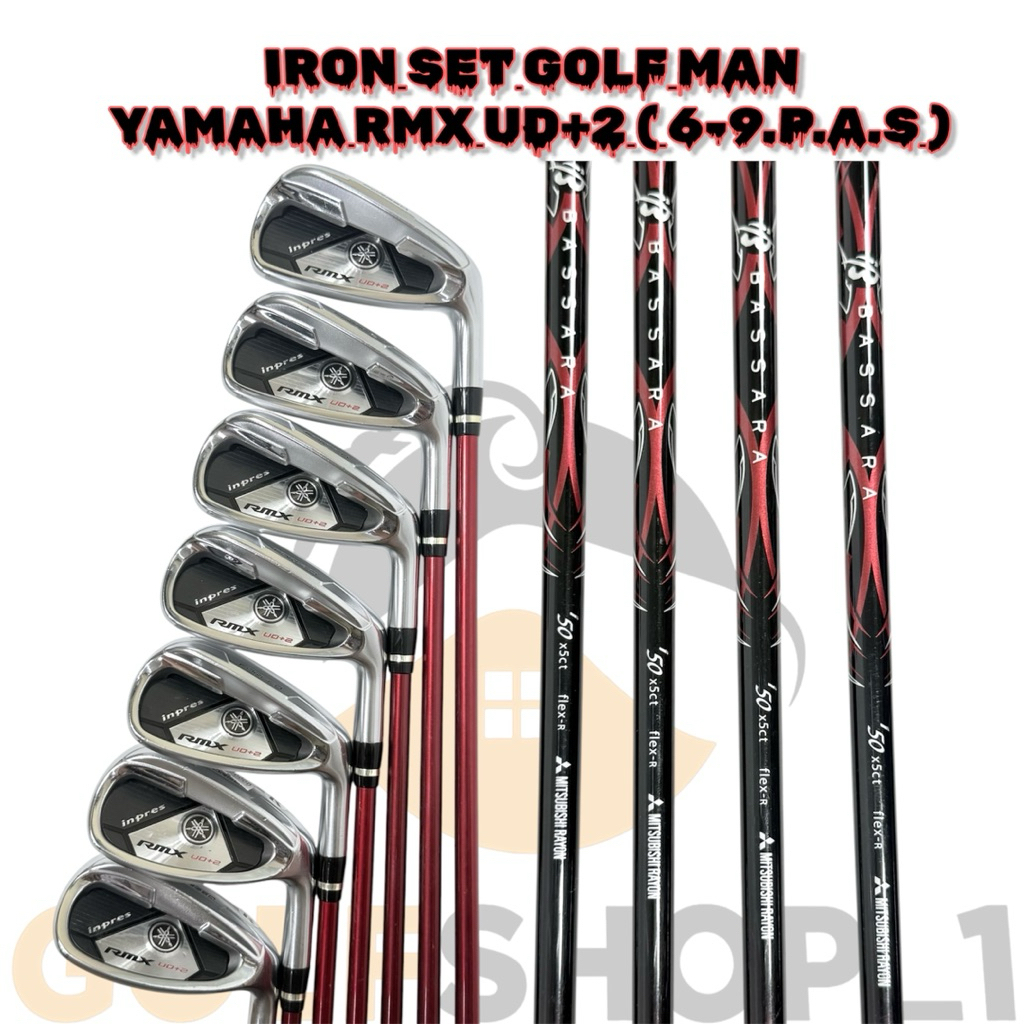 Stick Golf Iron Set Yamaha RMX UD+2 Shaft Graphite Flek Reguler Second Original