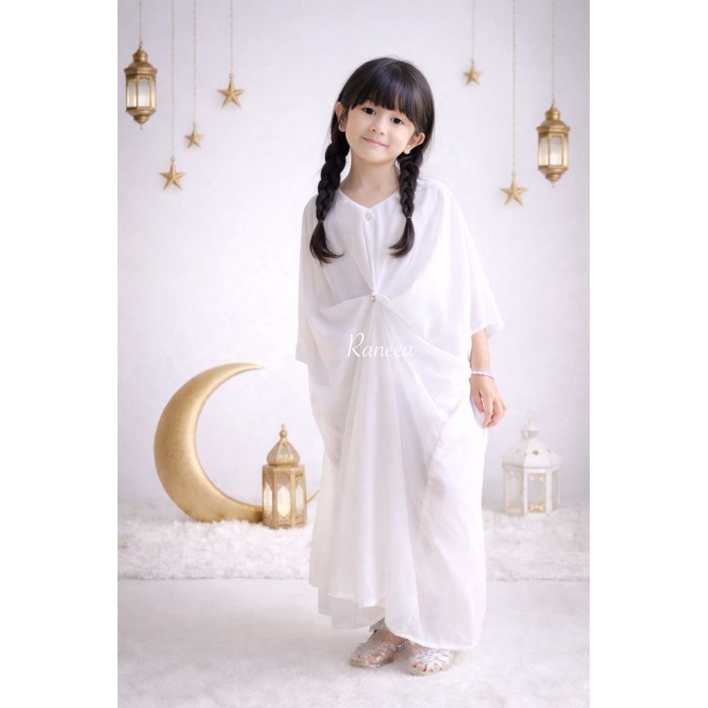NARA KAFTAN ANAK DEWASA KAFTAN COUPLE HITAM NAVY PUTIH USIA 12345678910 11 12 TAHUN NARA BAJU MUSLIM