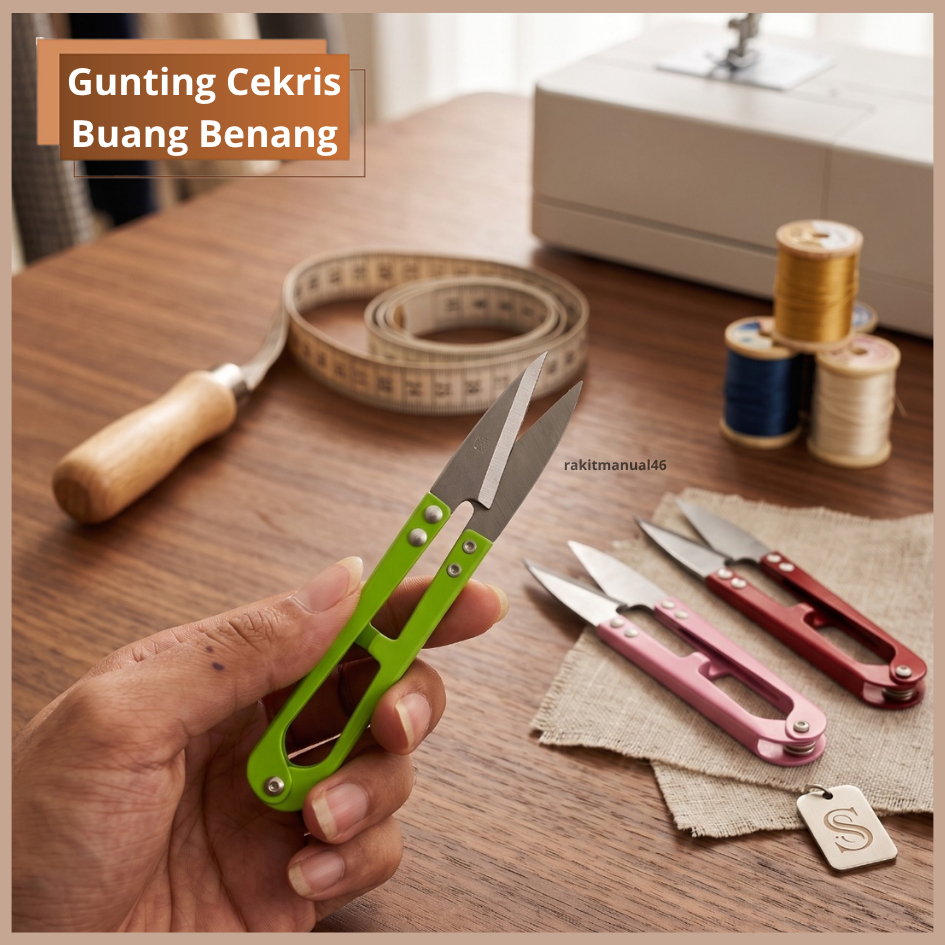 Gunting Kecil Pemotong Sisa Benang Anti Karat Cekris