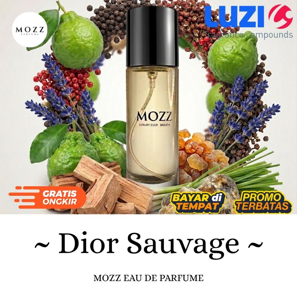 Parfum Dior Sauvage Luzi Premium Tahan Lama | Aroma Fresh Masculine Elegan Best Seller