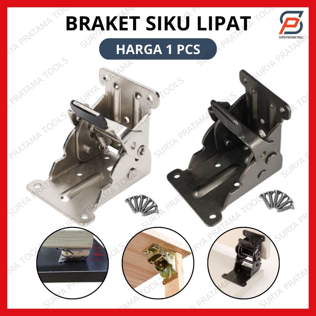 Braket Engsel Kaki Meja Lipat Engsel Siku Kaki Meja Lipat Bracket Siku Tekan 90 Derajat