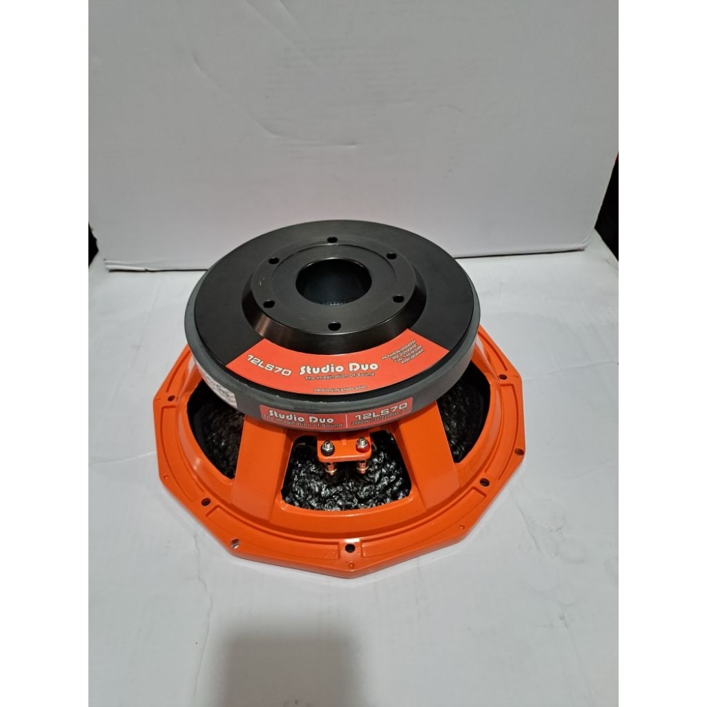 SPEAKER KOMPONEN 12 INCH STUDIO DUO 12LS70 VC 4 INCH ORIGINAL DAUN KULIT JERUK