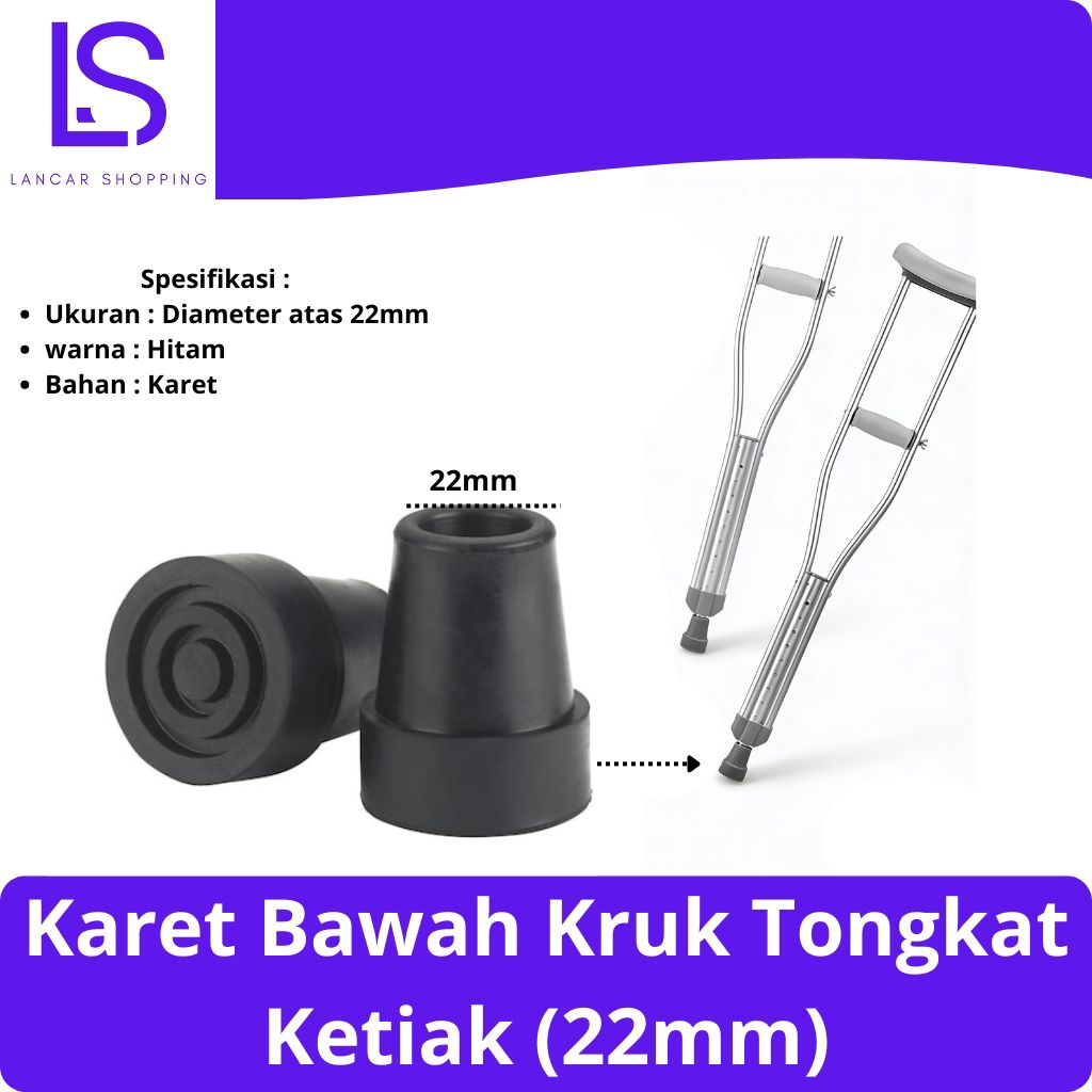 [COD] Karet Bawah Tongkat Ketiak Karet Bawah Tongkat Kruk