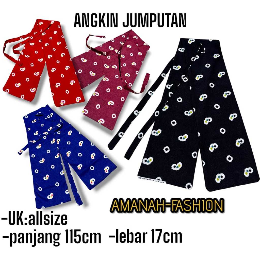 Angkin Obi Belt Kebaya Modern/Angkin Jumputan Siap Pakai Aneka Pilihan Warna