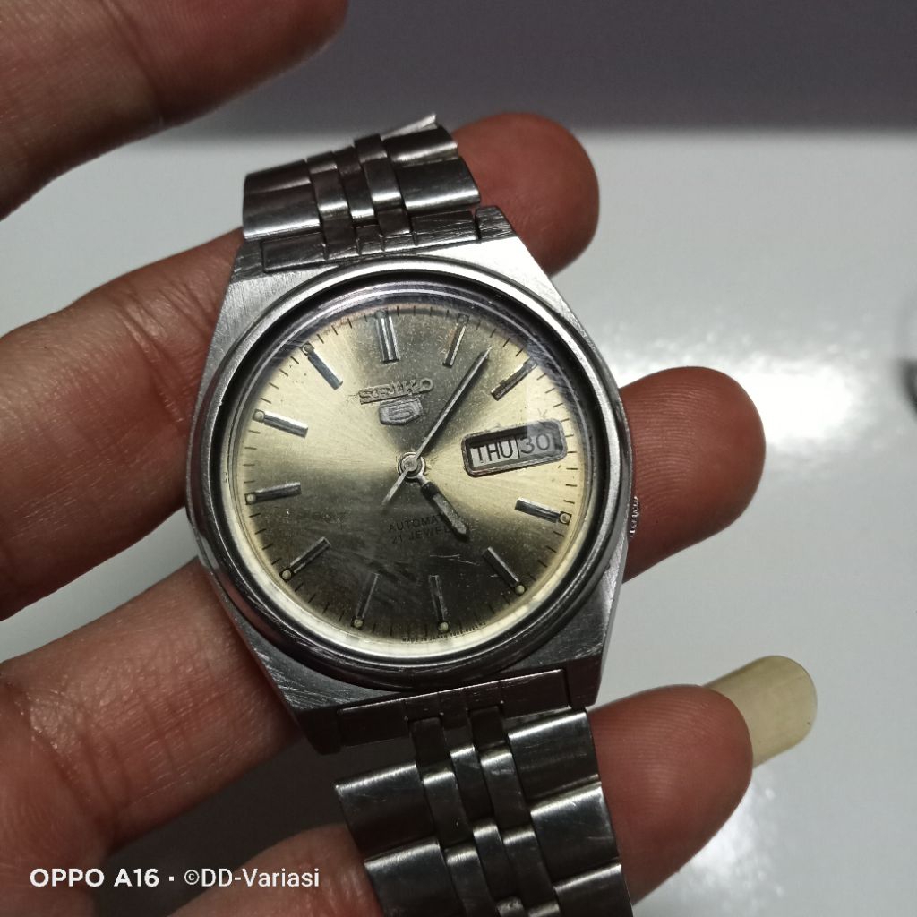 jam tangan vintage seiko 5 automatic 7009