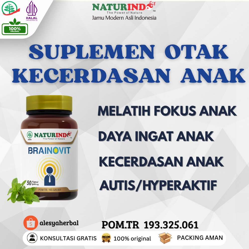 BRAINOFIT Vitamin Otak Anak Nutrisi Daya Ingat Otak Kecerdasan Otak Peningkat Daya Ingat Anti Depres