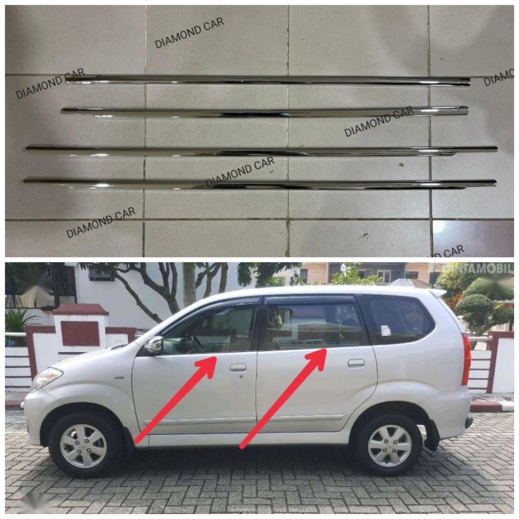 Lis kaca samping Toyota Avanza Xenia 2004-2011