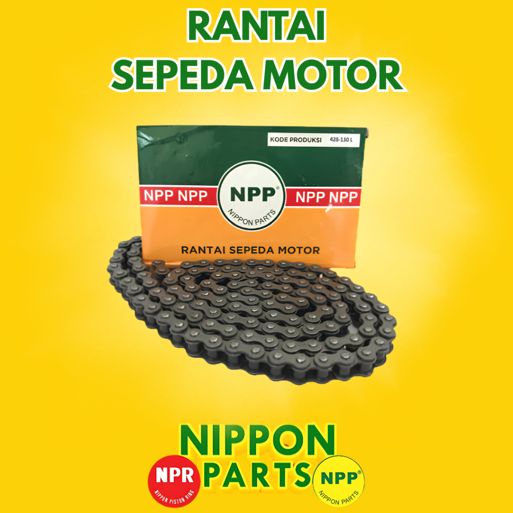 Rantai Sepeda Motor 420 428 428H 520 106L 108L 110L 112L 114L 118L 128L 132L NPP