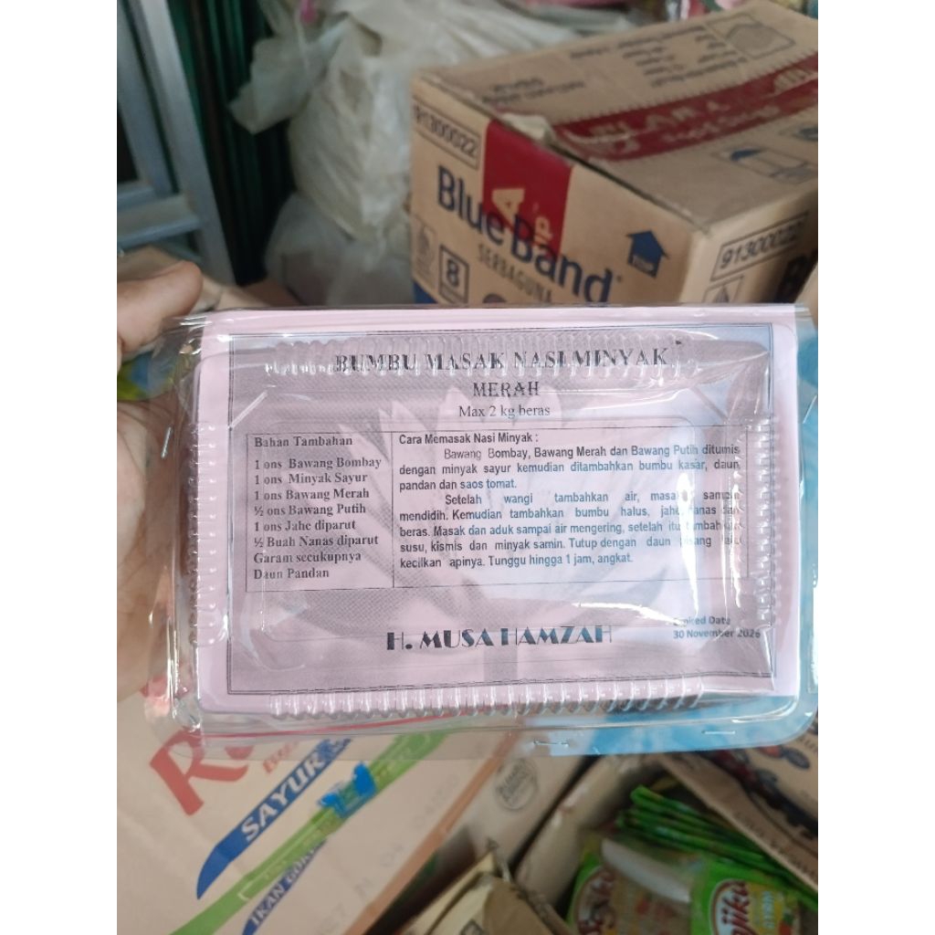 Bumbu Nasi Minyak Kebuli Palembang Lengkap Untuk 2 Kg Beras Kemasan Kap