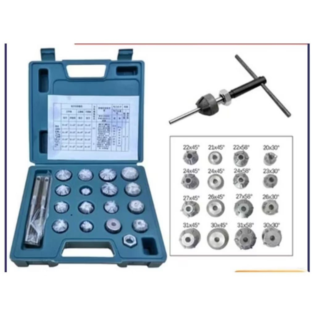Alat Skir Klep Valve Seat Cutter Klep Motor Setting Klep 16 Pcs