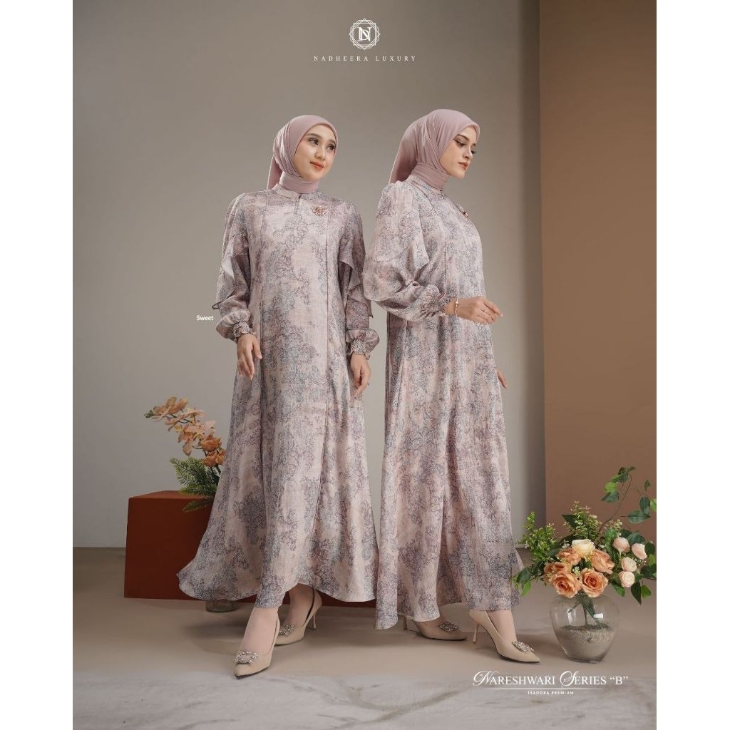 Nareshwari Series B By Nadheera Luxury || Gamis nadheera || Gamis motif || Gamis motif