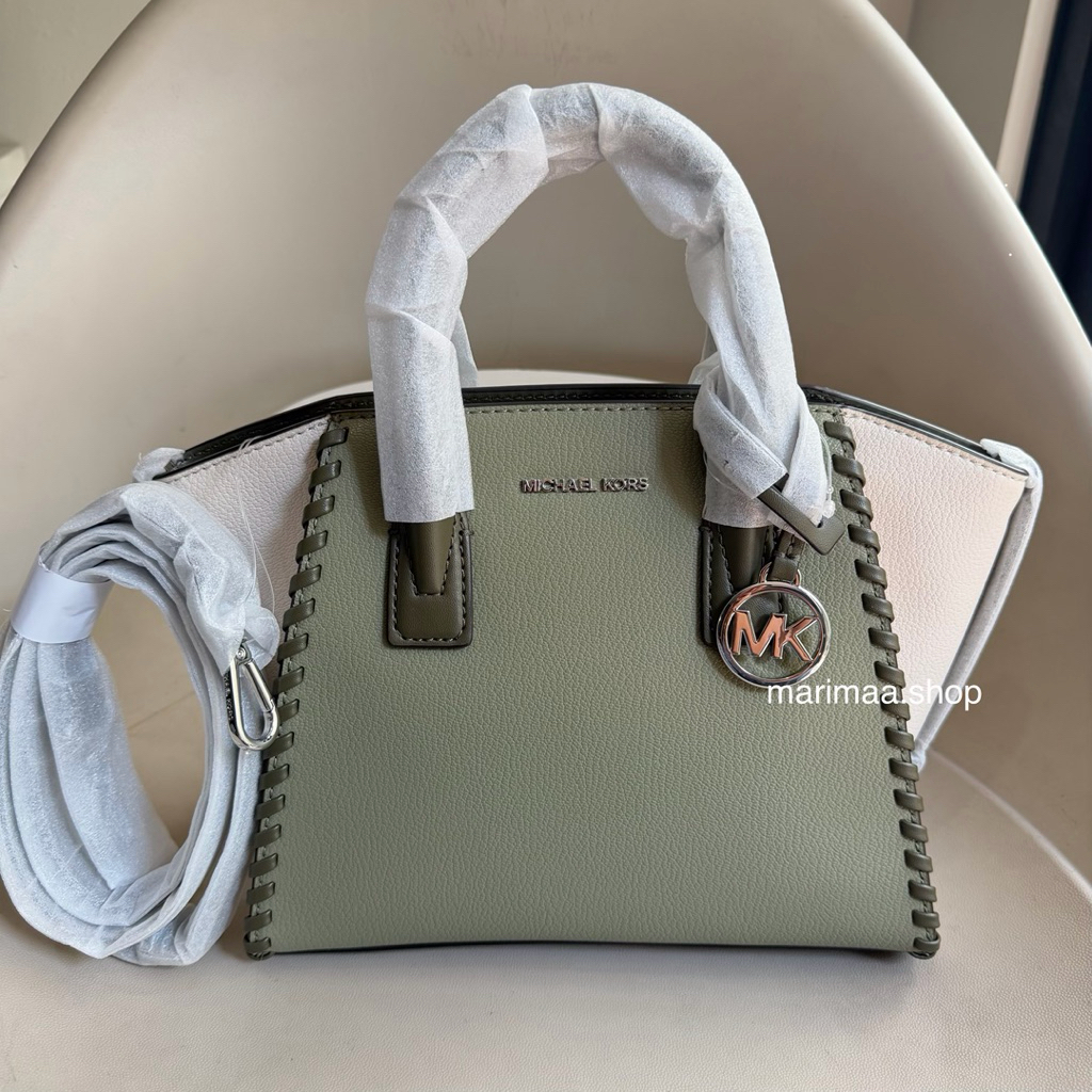 Tas avril small thyme multi satchel leather mk ori crossbody bag