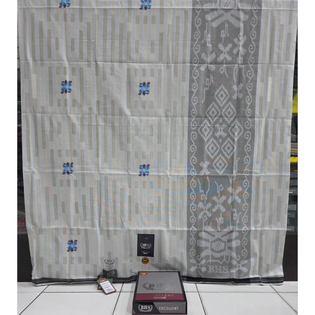 Sarung BHS Excellent Mercerized SKT Motif SGA SGS SGK SGB TUR DLL Silver