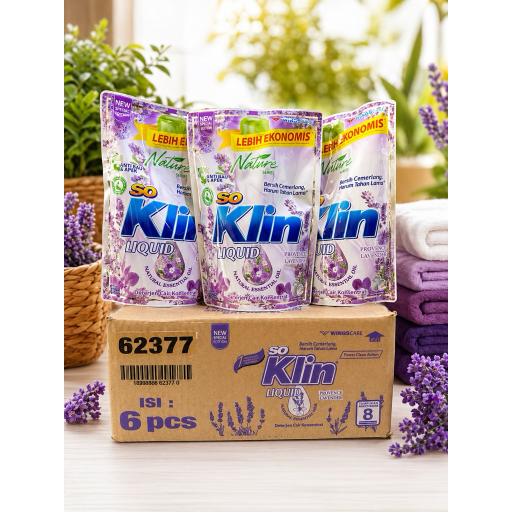 Kw1store - Soklin liquid lavender Soklin cair japanases sakura @ 525 ml