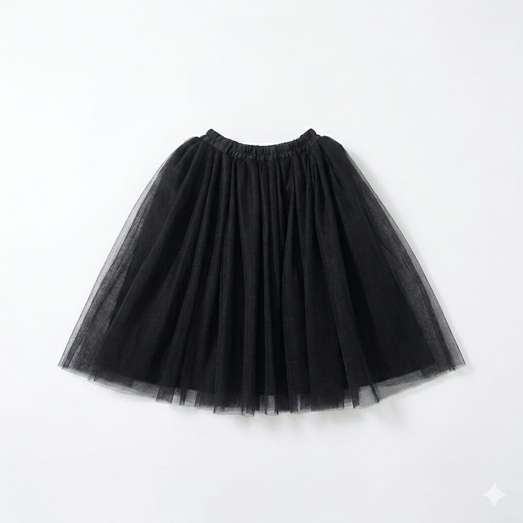 NK6 Rok Tutu Hitam Jpuff kids Preloved