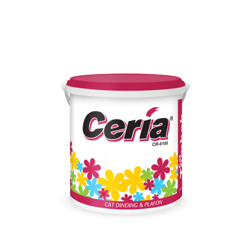 CAT PROPAN CERIA CR-6100 PUTIH 9101 4KG / CAT MEREK PROPAN INTERIOR CERIA WARNA PUTIH GALON