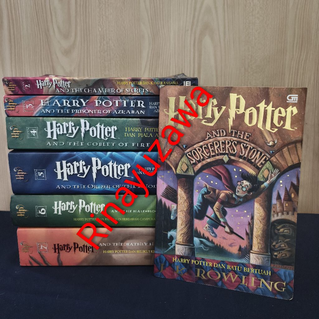 Novel Terjemahan Harry Potter 1 2 3 4 5 6 7 J K Rowling ( FULLSET )