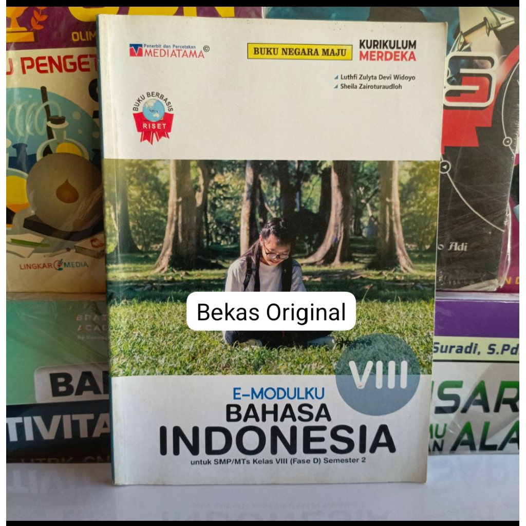 E-Modulku BAHASA INDONESIA SMP Kelas 8 VIII Kurikulum Merdeka Penerbit Mediatama