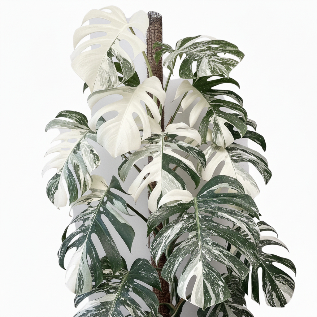 Monstera Borsigiana Variegata Tanaman Hias Indoor Estetik Siap Kirim Tanaman Sehat Murah Berkualitas
