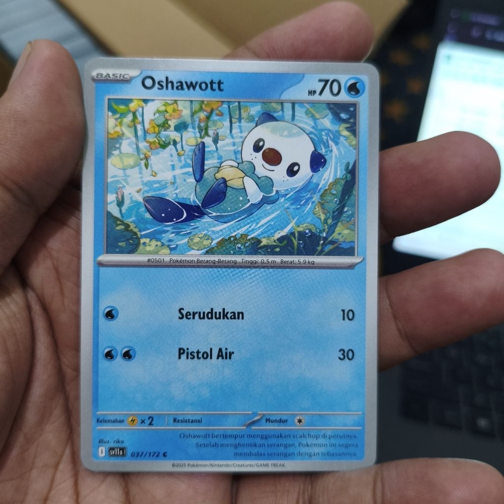 oshawott tcg pokemon / kartu pokemon