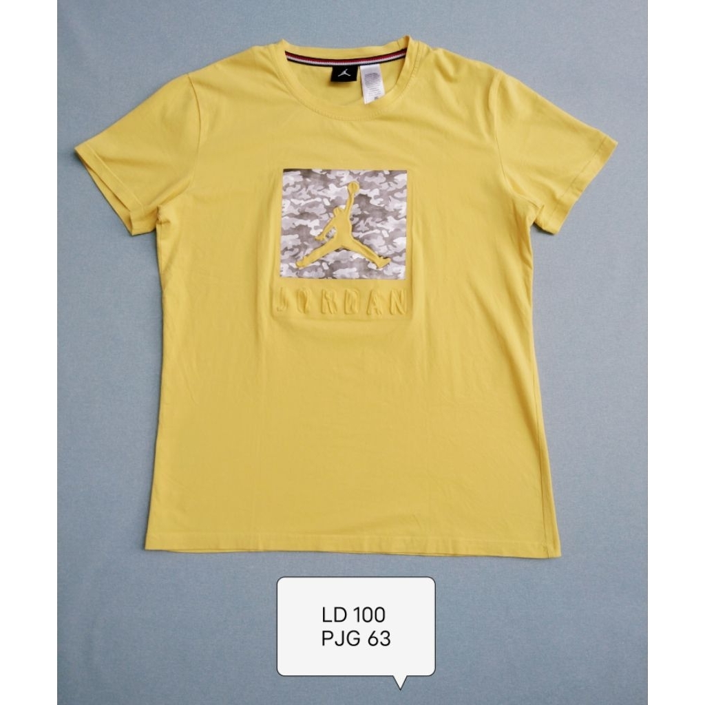 Kaos Kuning Jordan 3D Preloved like New