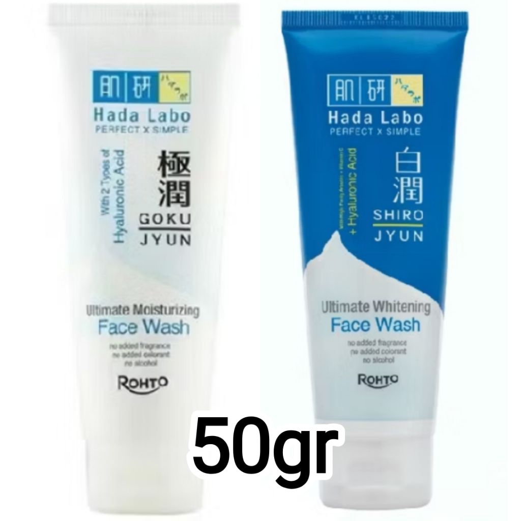 Hada Labo Face Wash 50gr Hada labo Gokujyun Hada labo Shirojyun Hada Labo Facial Wash 50gr
