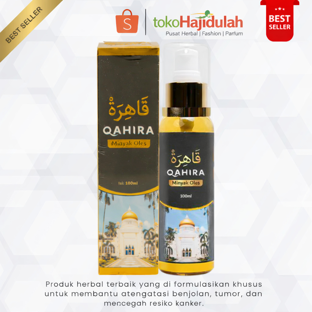 Qahira Minyak Oles Asli Original 100% Obat Benjolan Terbukti Paling Ampuh 100ml