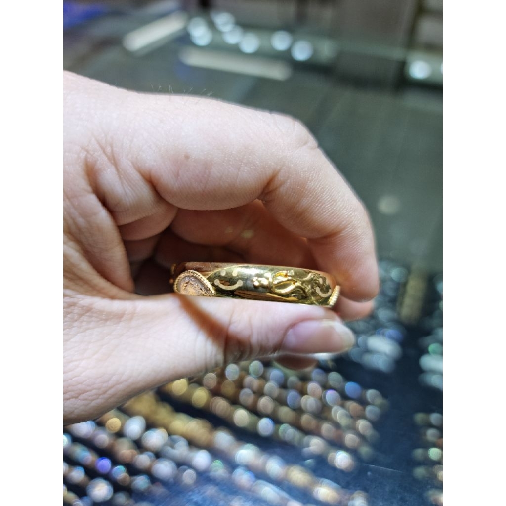 gelang keroncong anak bermotif kadar 375