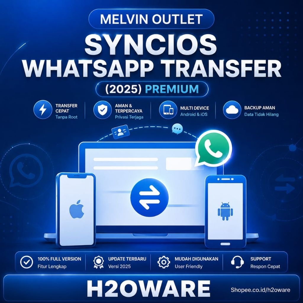 Syncios WhatsApp Transfer 2025 – Solusi Lengkap Backup & Transfer WhatsApp Tanpa Ribet