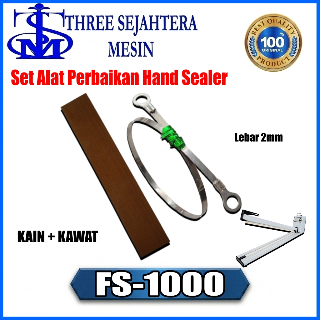 100cm Heating Wire Plat Pemanas Dan Kain Pelapis Plat Pemanas Fs-1000 Hand Sealer