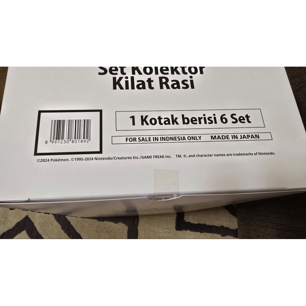 Pokemon Indonesia set kolektor kilat rasi box isi 6 segel