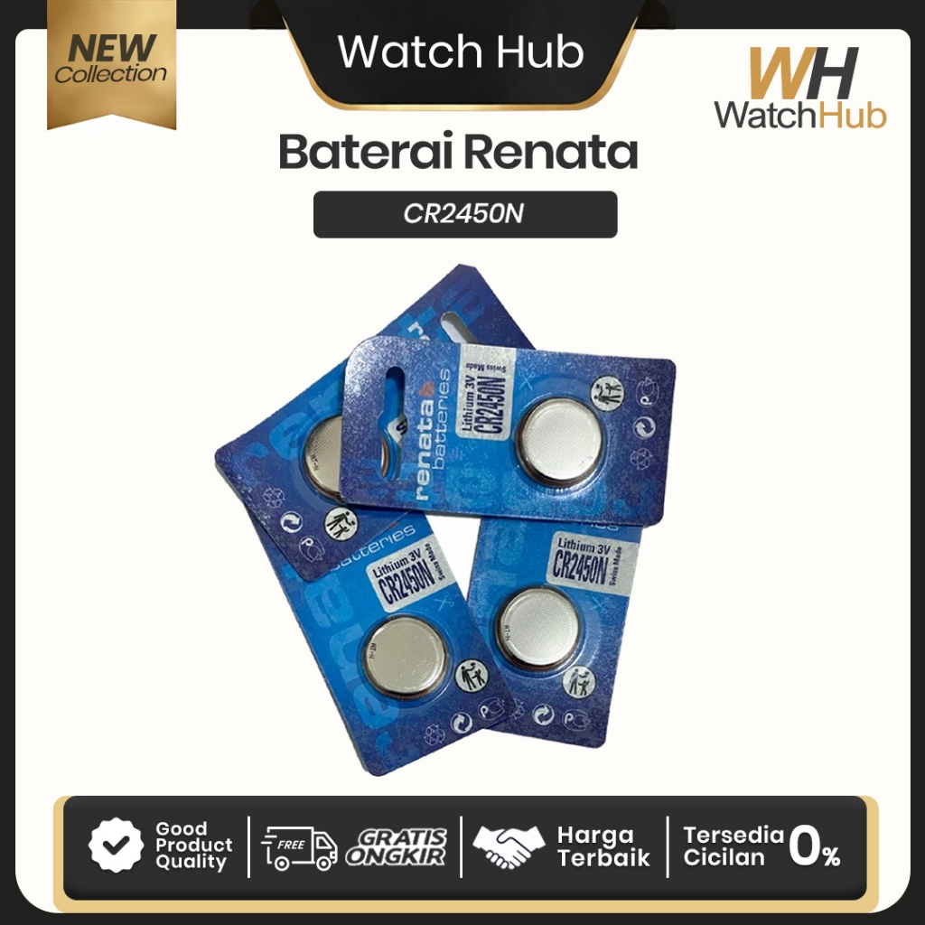 Baterai RENATA CR2450 2450N CR 2450 Battery RENATA CR2450 2450N CR 2450 Batre RENATA CR2450 CR 2450