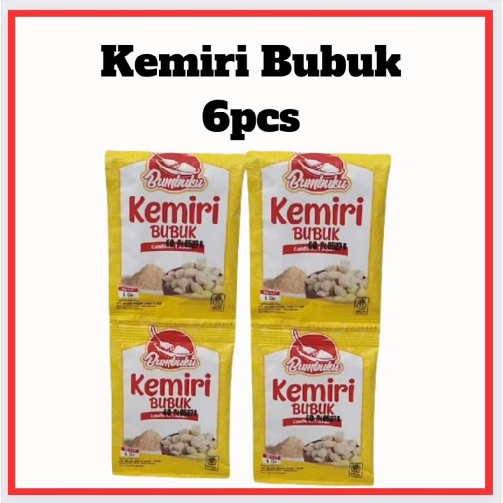 kemiri bubuk sachet 1renceng  6pcs