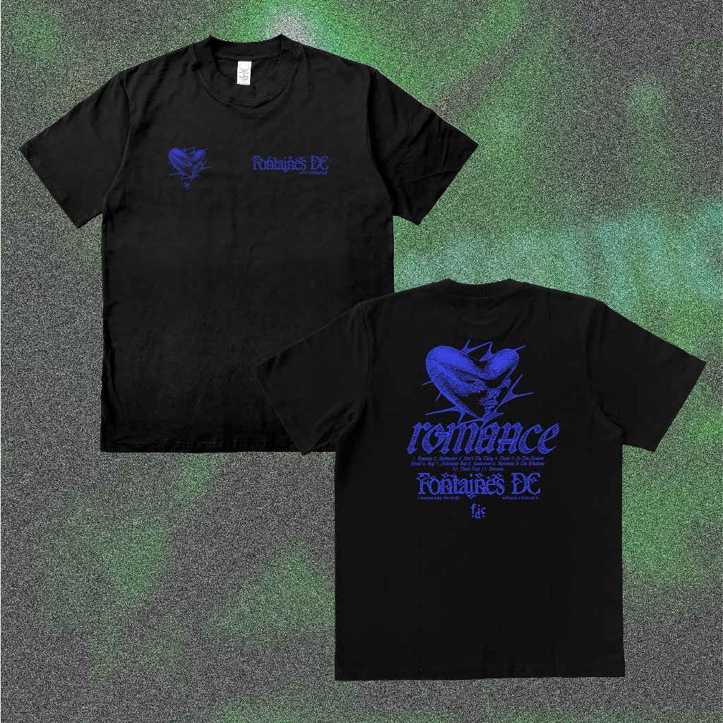 Fontaines DC Heavyweight 16s - Kaos Band Merch Heavy Cotton Combed Bootleg Fanmade