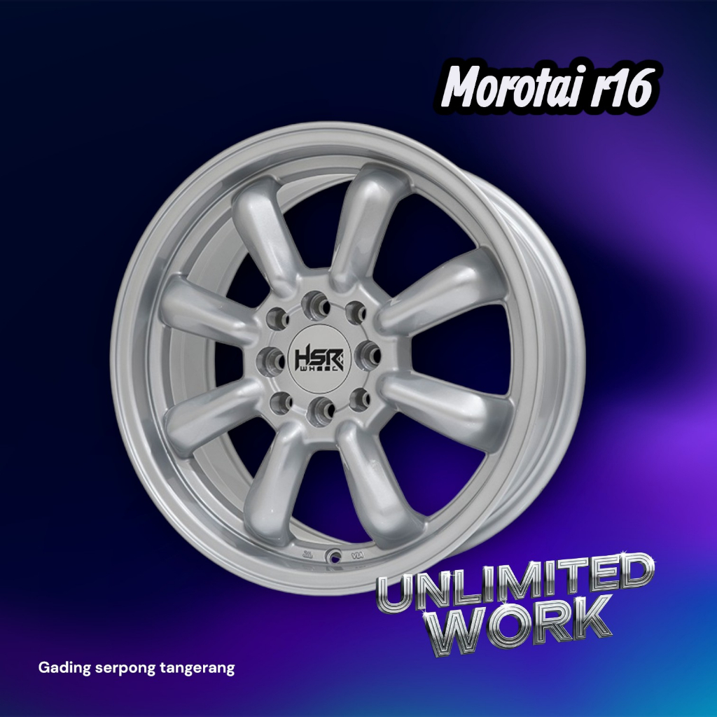 Velg Model Watanabe Ring 16 HSR Morotai R16 Hole 4X100/4X114,3 Avanza Corolla Soluna Fronx