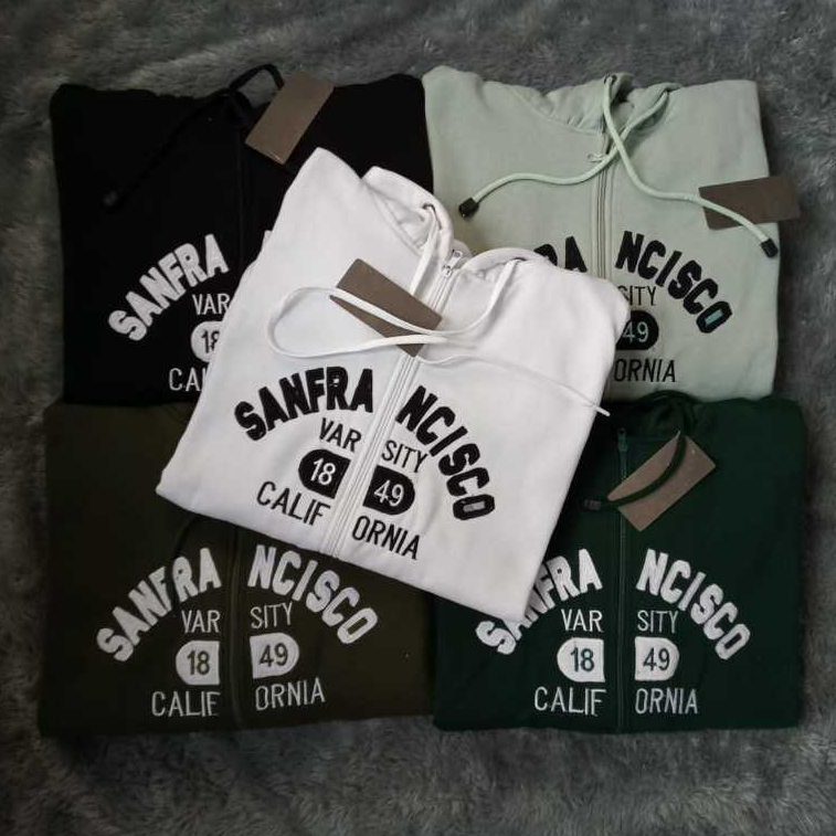 Jaket Hoodie WHO.A.U Sanfrancisco Zipper Hitam Premium Unisex / Hoodie WHO A.U Original Pull Bordir