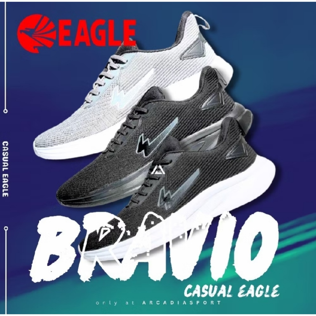 SEPATU LARI EAGLE BRAVIO SEPATU SNEAKERS LARI CASUAL UNISEX