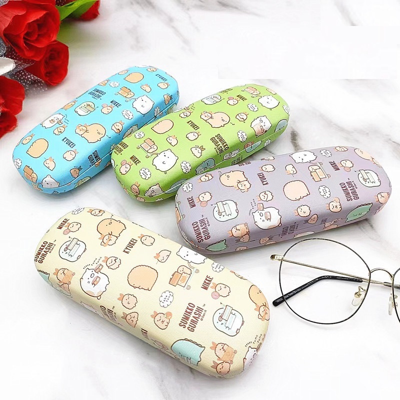 kotak box tempat kacamata hardcase glasses Magnet seleting motif kartun  27 medan